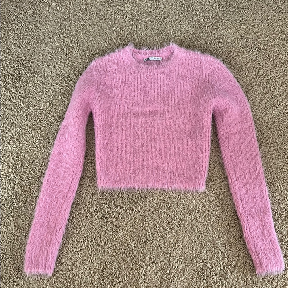 Pink Fuzzy Sweater